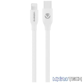 Volkano Flexi Series Type-C to MFI Lightning 2.5m 27w - White