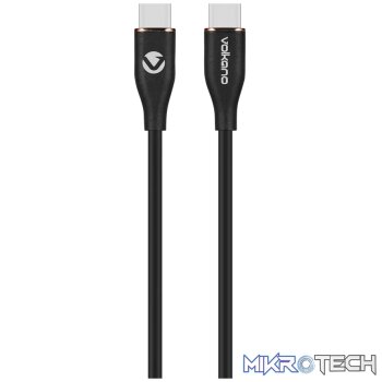 Volkano Flexi Series Type-C to Type-C 1.5m 60w - Black