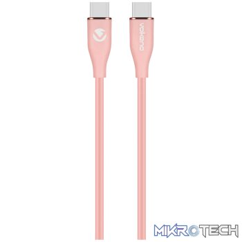 Volkano Flexi Series Type-C to Type-C 1.5m 60w - Pink