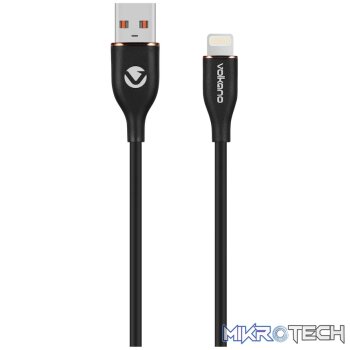 Volkano Flexi Series USB to MFI Lightning 2.5m 27w - Black