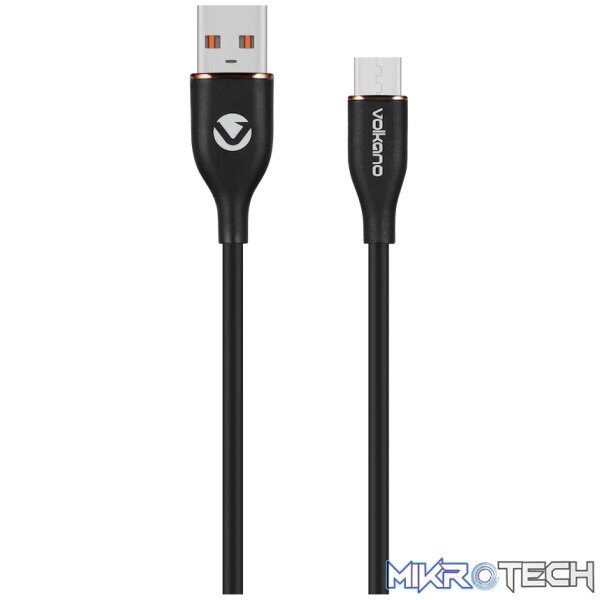 Volkano Flexi Series USB to Micro USB 1.5m 18w - Black Volkano Flexi Series USB to Micro USB 1.5m 18w - Black