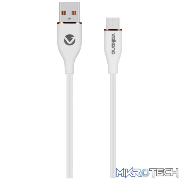 Volkano Flexi Series USB to Micro USB 1.5m 18w - White Volkano Flexi Series USB to Micro USB 1.5m 18w - White