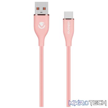 Volkano Flexi Series USB to Type-C 2.5m 30w - Pink