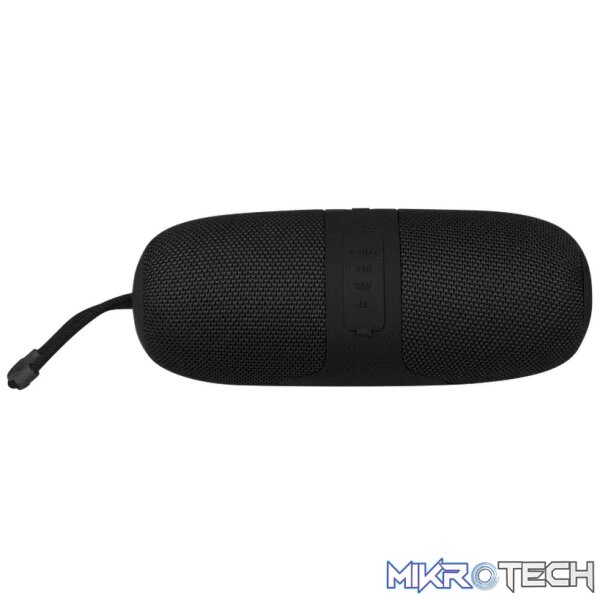 Volkano Flow Series Portable Bluetooth Speaker - Black with Grey Buttons - Image 4
