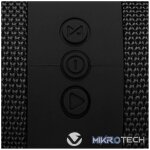 Volkano Flow Series Portable Bluetooth Speaker - Black with Grey Buttons - Image 5