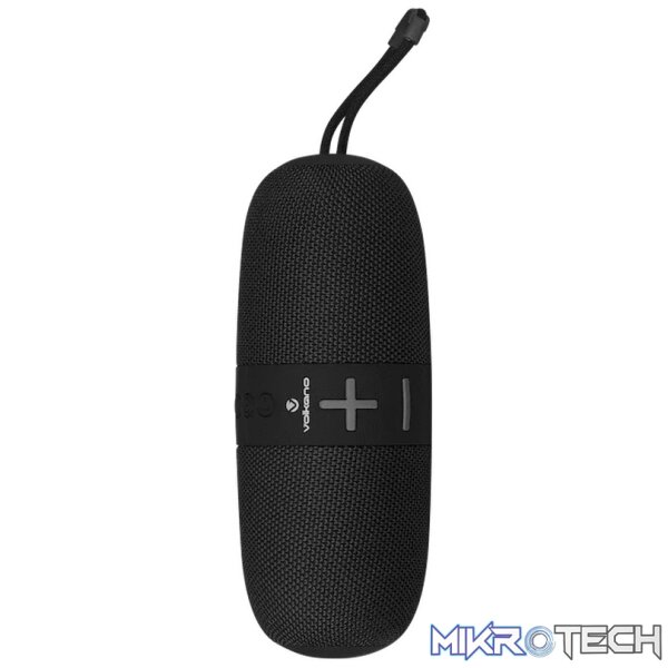 Volkano Flow Series Portable Bluetooth Speaker - Black with Grey Buttons - Image 6