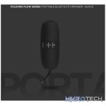 Volkano Flow Series Portable Bluetooth Speaker - Black with Grey Buttons - Image 10