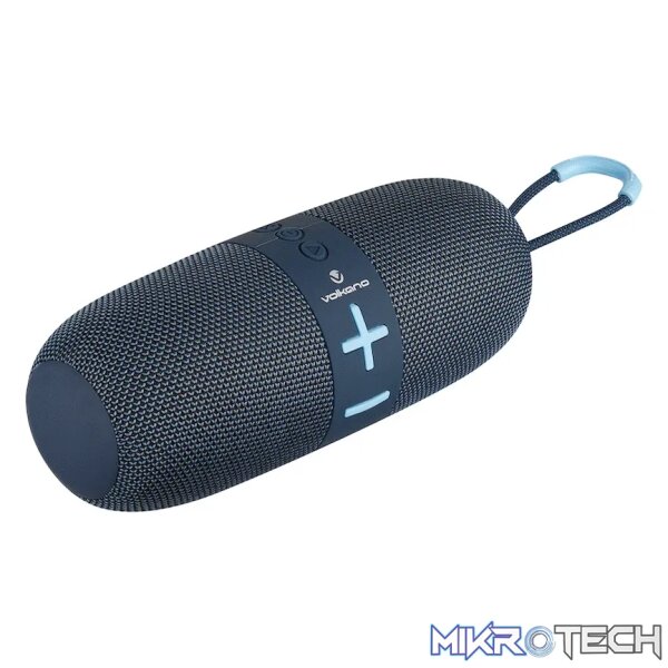 Volkano Flow Series Portable Bluetooth Speaker - Blue with Blue Buttons - Image 11