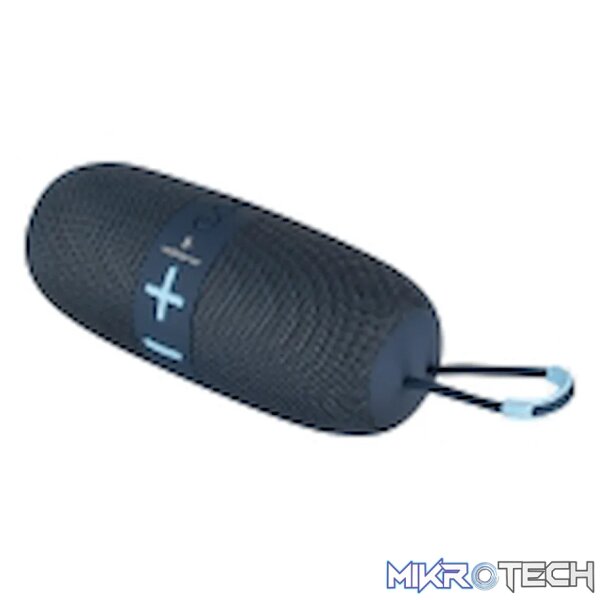 Volkano Flow Series Portable Bluetooth Speaker - Blue with Blue Buttons - Image 3