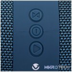 Volkano Flow Series Portable Bluetooth Speaker - Blue with Blue Buttons - Image 4