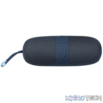 Volkano Flow Series Portable Bluetooth Speaker - Blue with Blue Buttons
