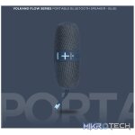 Volkano Flow Series Portable Bluetooth Speaker - Blue with Blue Buttons - Image 10