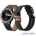 Volkano Forte Series Smart Watch with Leatherette Strap