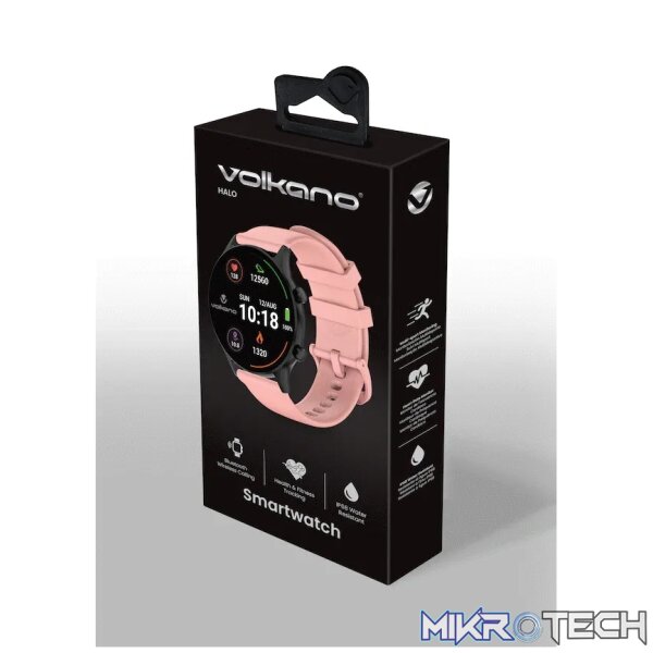 Volkano Halo Series Smartwatch - Coral Pink - Image 6