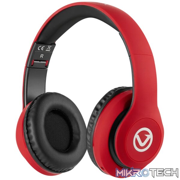 Volkano Impulse Series Bluetooth Headphones - Red - Image 2