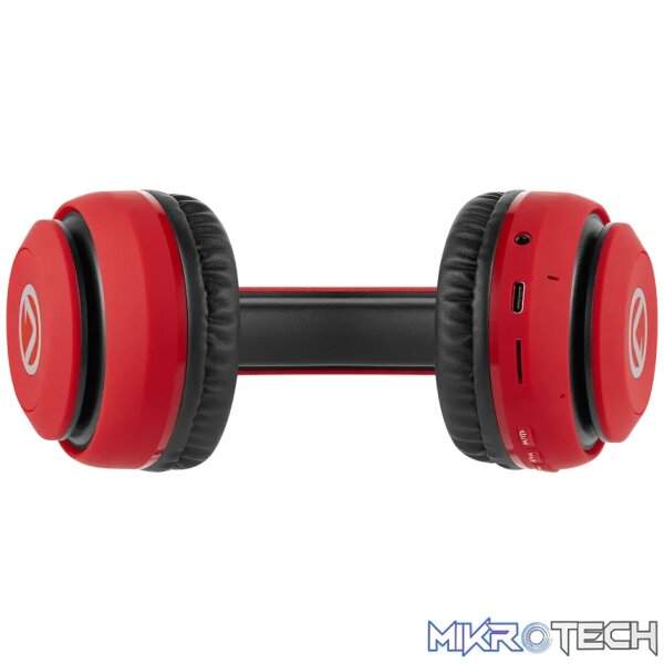 Volkano Impulse Series Bluetooth Headphones - Red - Image 3