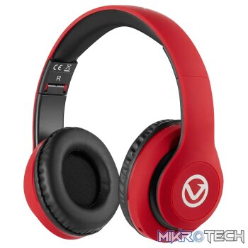 Volkano Impulse Series Bluetooth Headphones - Red
