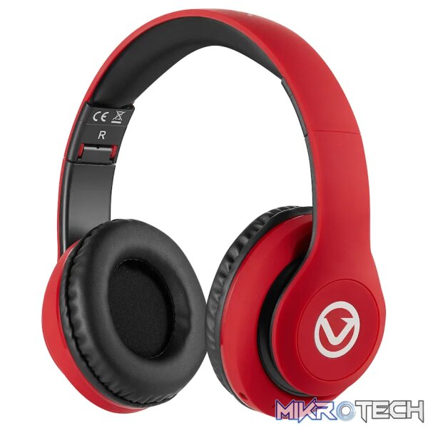 Volkano Impulse Series Bluetooth Headphones - Red Volkano Impulse Series Bluetooth Headphones - Red