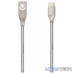Volkano Iron Series Round Metallic Spring Type-C Cable 1.2m - Silver