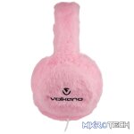 Volkano Kids Llama Series Wired Headphones with Case - Pink - Image 2
