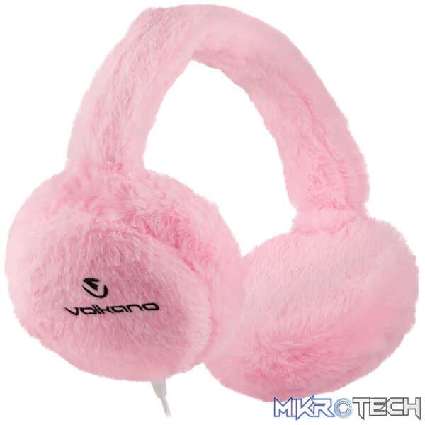 Volkano Kids Llama Series Wired Headphones with Case - Pink Volkano Kids Llama Series Wired Headphones with Case - Pink