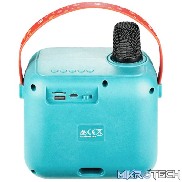 Volkano Kids SongSeeker Bluetooth Karaoke Machine with Wireless BT Microphone - Image 4
