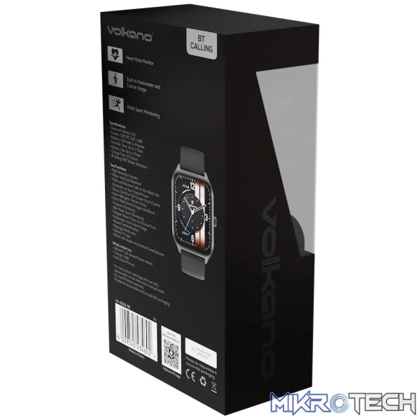 Volkano Life Series Smart Watches - Black - Image 7