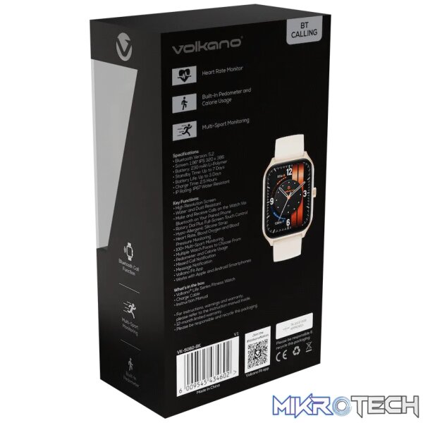Volkano Life Series Smart Watches - Gold - Image 9