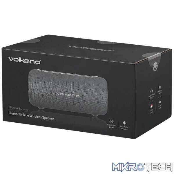 Volkano Mamba 2.0 Series Bluetooth Speaker - Black - Image 5