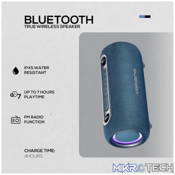 Volkano Mamba 2.0 Series Bluetooth Speaker - Blue - Image 6