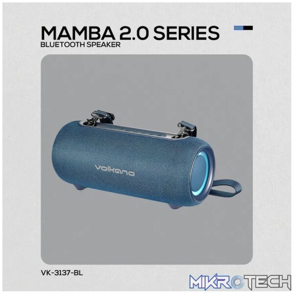 Volkano Mamba 2.0 Series Bluetooth Speaker - Blue - Image 9