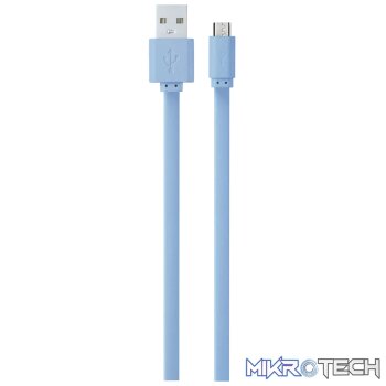 Volkano Micro USB Cable - Slim Series - Light Blue