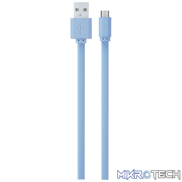 Volkano Micro USB Cable - Slim Series - Light Blue Volkano Micro USB Cable - Slim Series - Light Blue