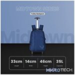 Volkano Midtown Trolley Backpack - Navy - Image 4