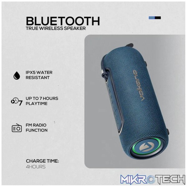 Volkano Mini Mamba 2.0 Series Bluetooth Speaker - Blue - Image 8