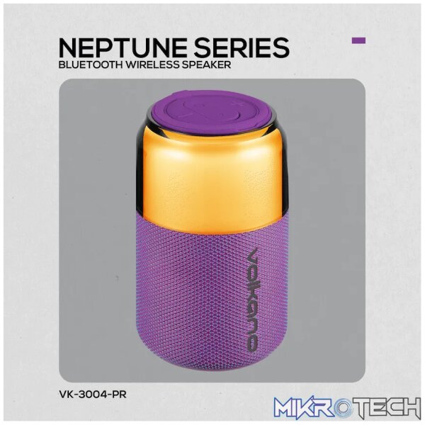 Volkano Neptune Bluetooth Wireless Speaker - Purple - Image 5