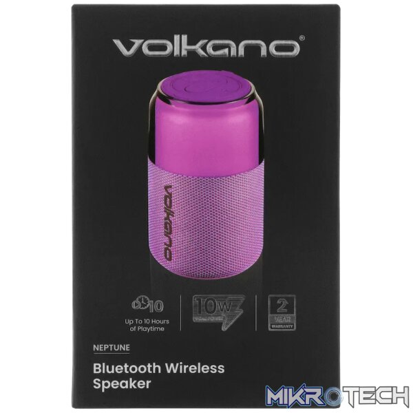Volkano Neptune Bluetooth Wireless Speaker - Purple - Image 8