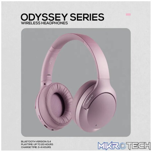 Volkano Odyssey ANC Bluetooth Wireless Headphone - Rose Gold - Image 12