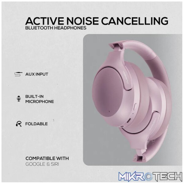 Volkano Odyssey ANC Bluetooth Wireless Headphone - Rose Gold - Image 13