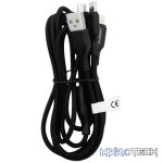Volkano On-The-Go 3-in-1 1m Braided Cable - Black - Image 4