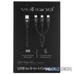 Volkano On-The-Go 3-in-1 1m Braided Cable - Black - Image 6