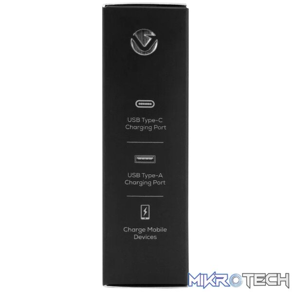 Volkano On-The-Go USB + Type-C 12w Car Charger - Black - Image 2
