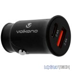 Volkano On-The-Go USB + Type-C 12w Car Charger - Black - Image 4