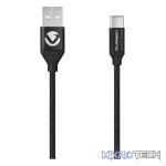 Volkano On-The-Go USB to Type-C 18w Braided 1m Cable - Black