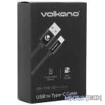 Volkano On-The-Go USB to Type-C 18w Braided 1m Cable - Black - Image 4