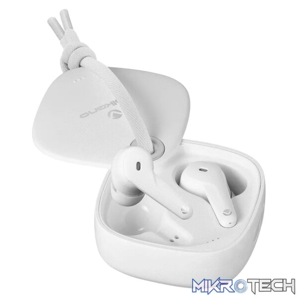 Volkano Ore Series True Wireless Earphones with Charging Case - White - Image 4