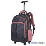 Volkano Orthopaedic Trolley Backpack 35l - Dark Grey/Pink - Image 4