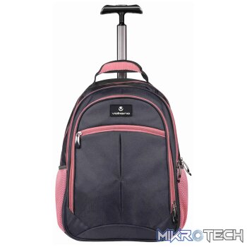 Volkano Orthopaedic Trolley Backpack 35l - Dark Grey/Pink