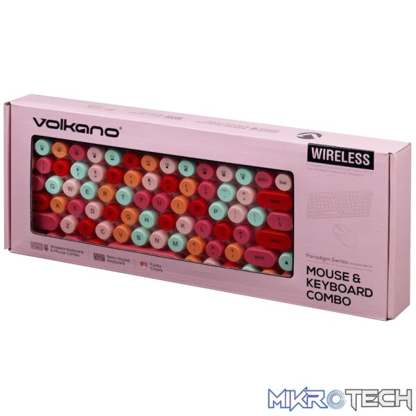 Volkano Paradigm Series Mouse and Keyboard combo - Pink - Image 4
