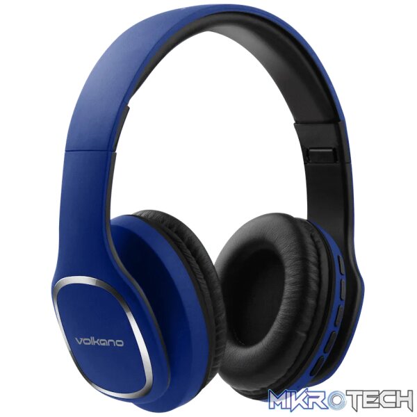 Volkano Phonic Series Bluetooth Full Size Headphones - Blue - Image 2